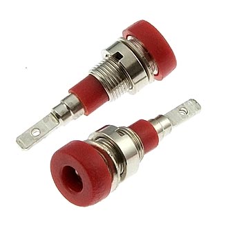 Z007 2mm panel jack RED