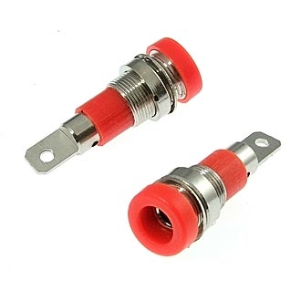 Z009 4mm panel jack RED