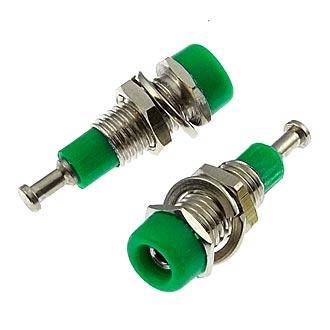 Z008 2mm panel jack GREEN