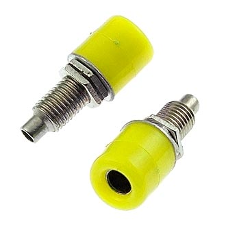 Z011 4mm panel jack YELLOW