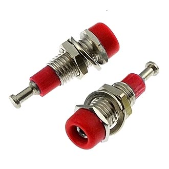 Z008 2mm panel jack RED