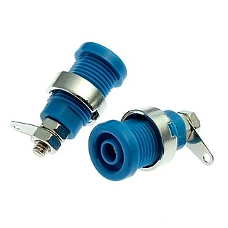 Z016 4mm panel jack BLUE