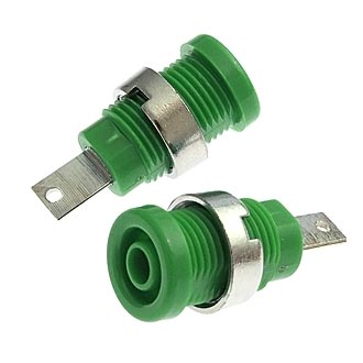 Z013 4mm panel jack GREEN