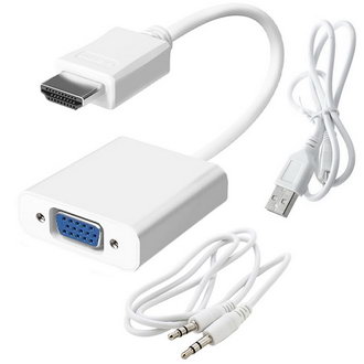 HDMI (m)-VGA (f)+AUX  Power