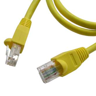 Патчкорд  RJ45 1m желтый